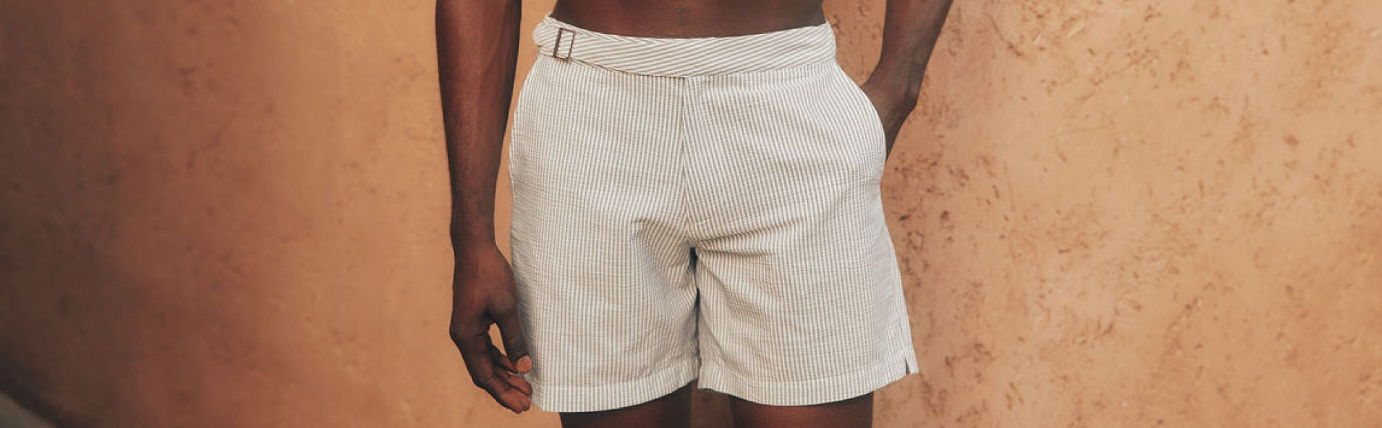 HALF ELASTICATED SWIMSHORTS