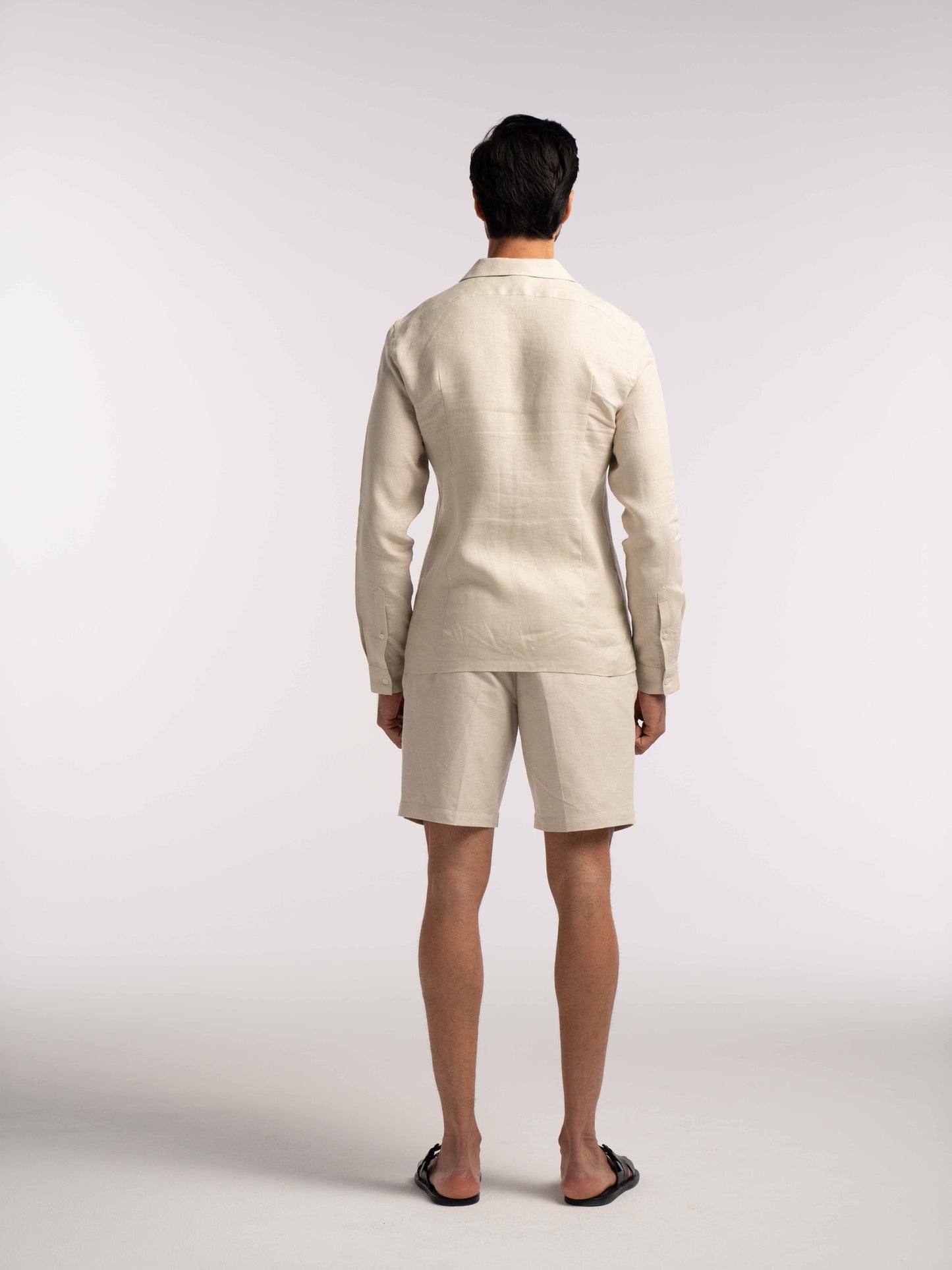 Arista Linen Shirt in Monte Stone