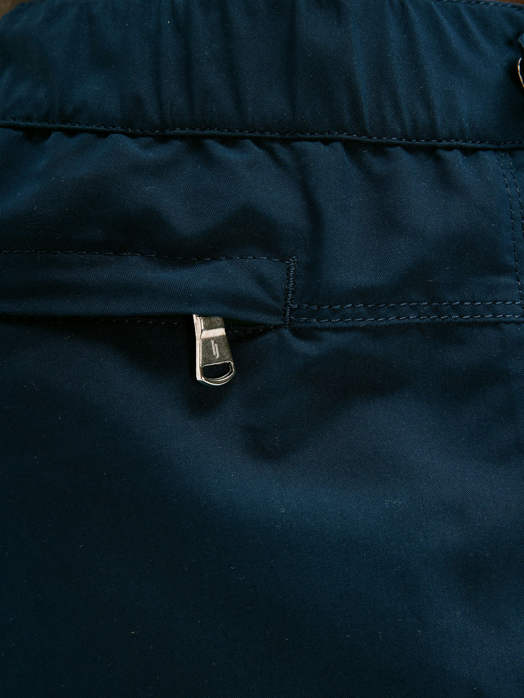 Stain-Resistant Half Elasticated Smart Swim Short in Navy