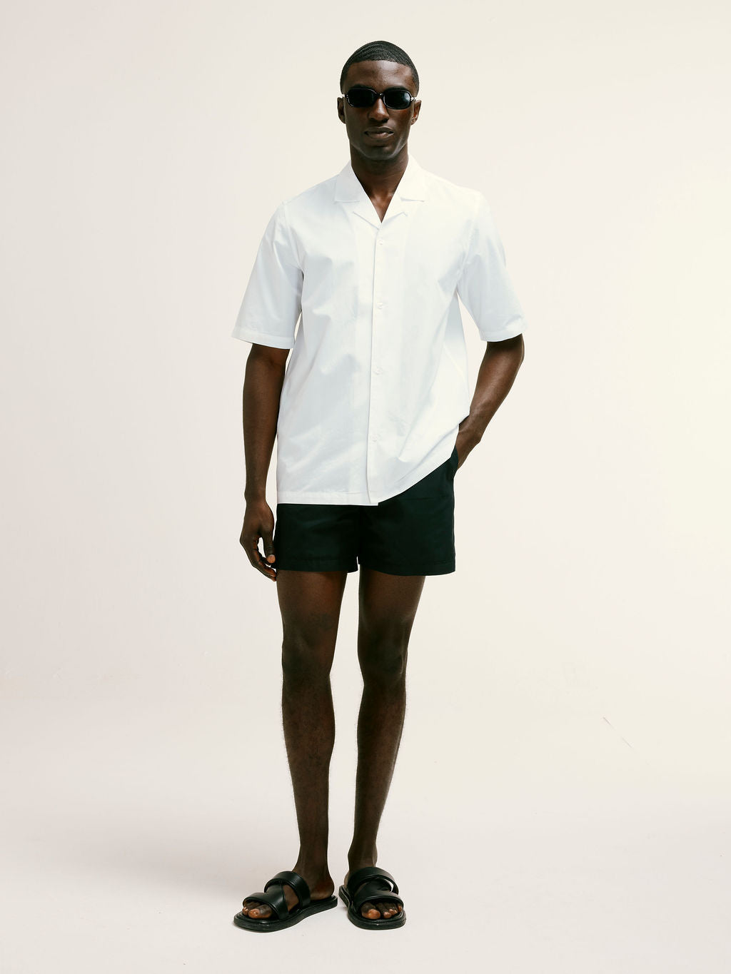 Tailored LJ Embroidered Shirt in White