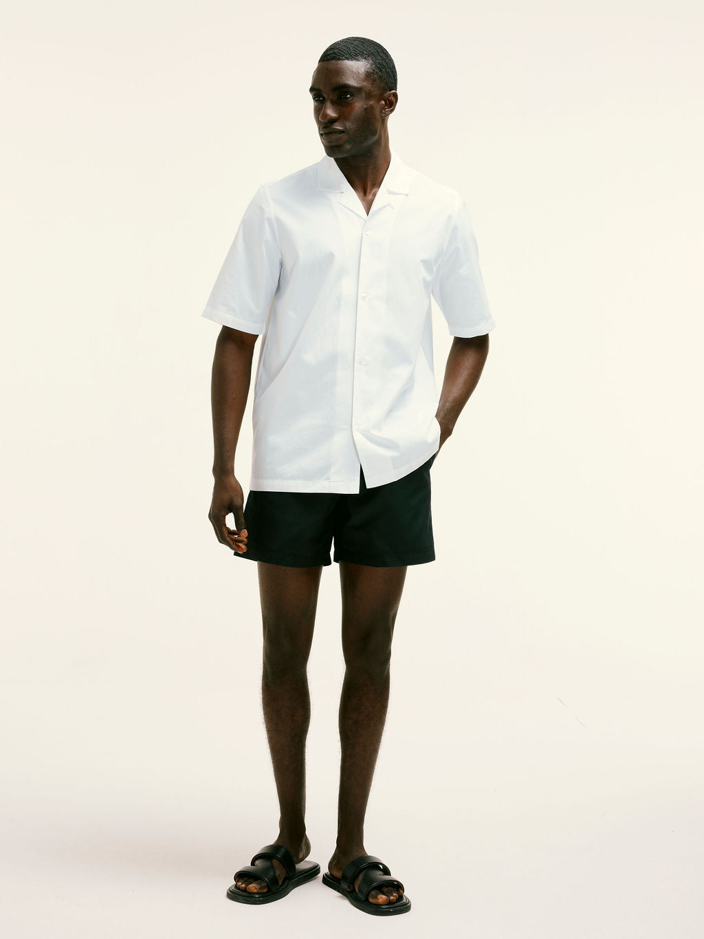 Tailored LJ Embroidered Shirt in White