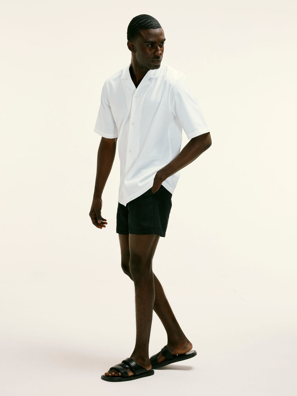 Tailored LJ Embroidered Shirt in White
