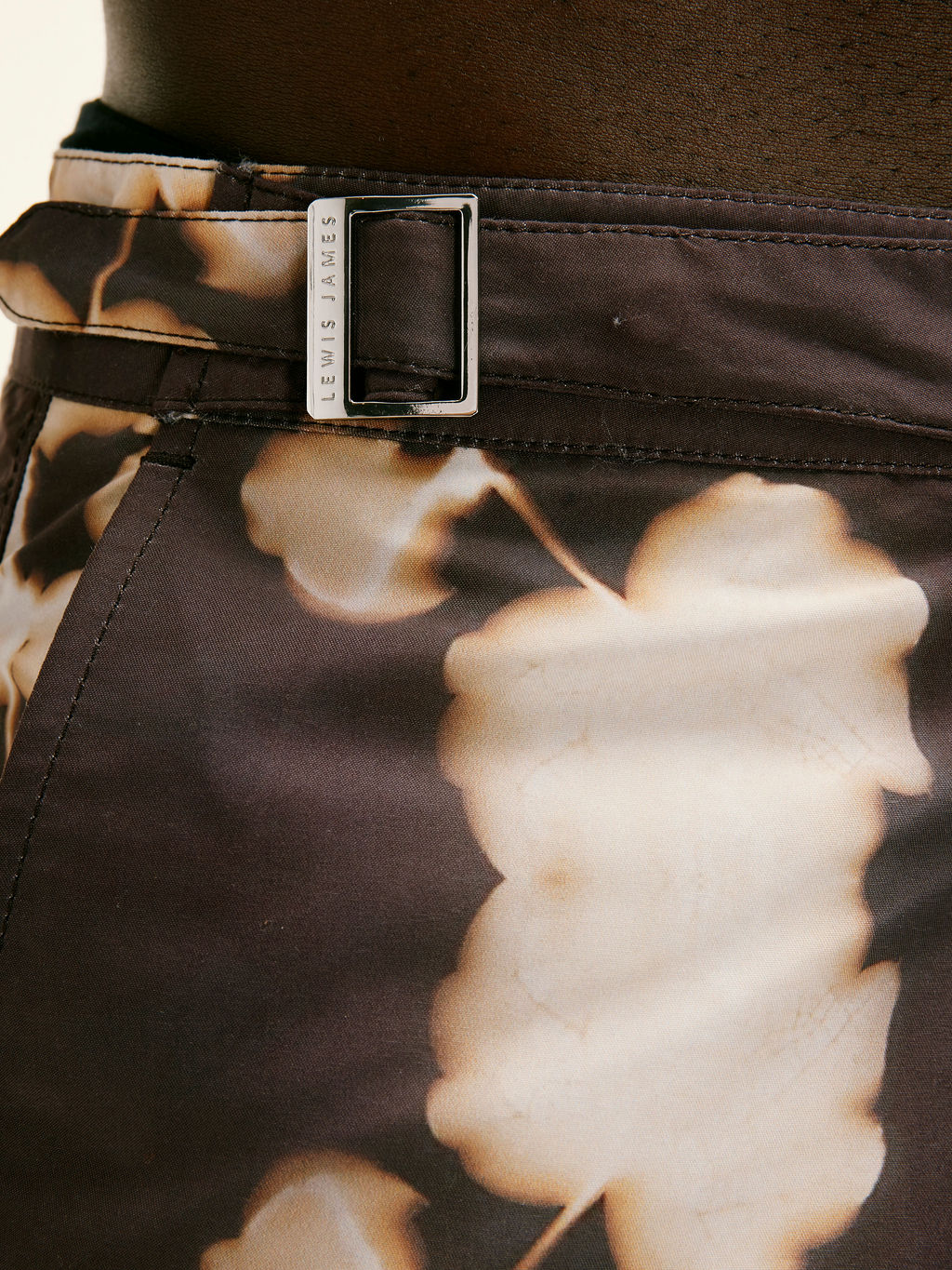 Brown Branch Print Smart Original Swimshorts