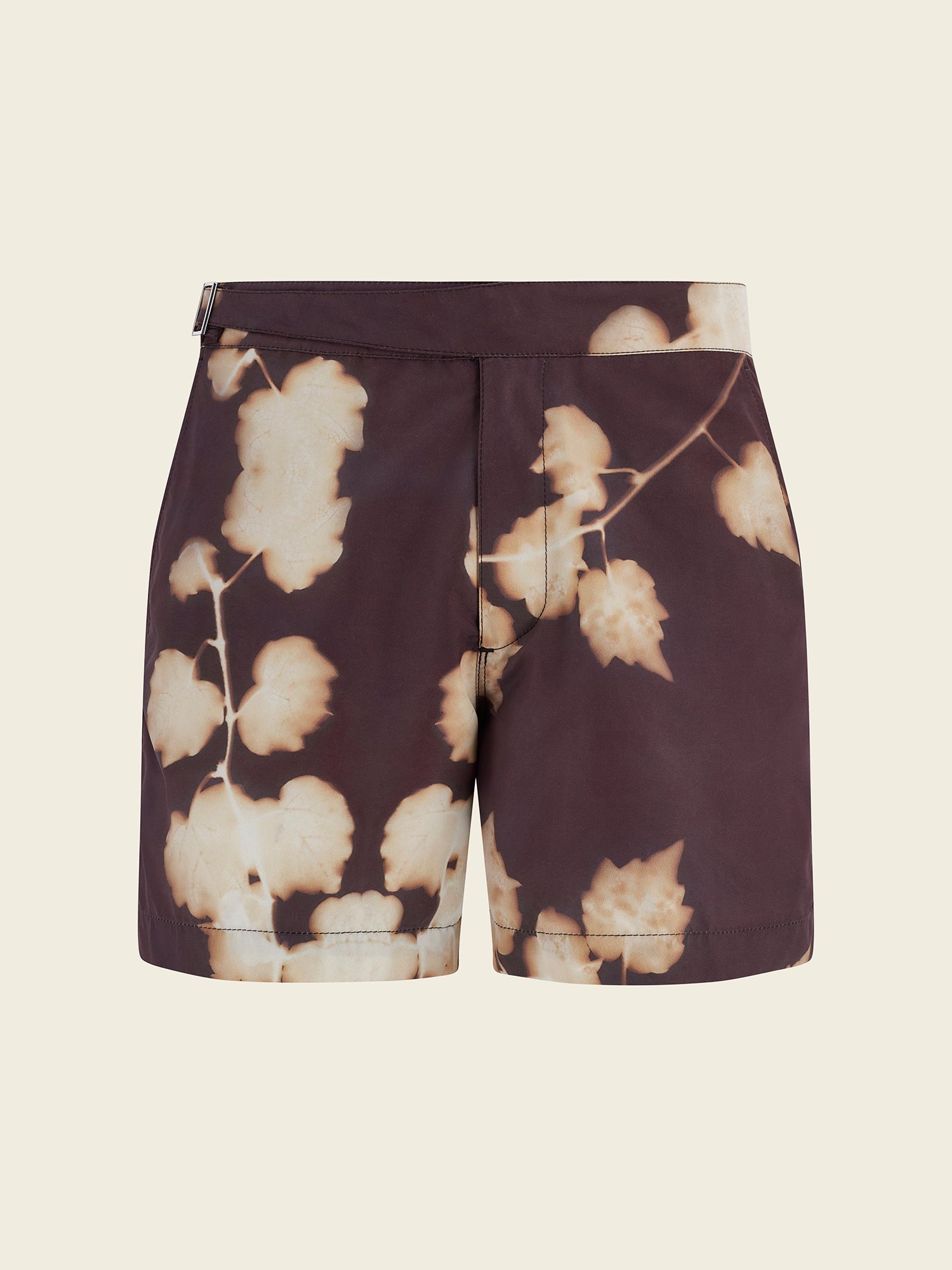 Brown Branch Print Smart Original Swimshorts