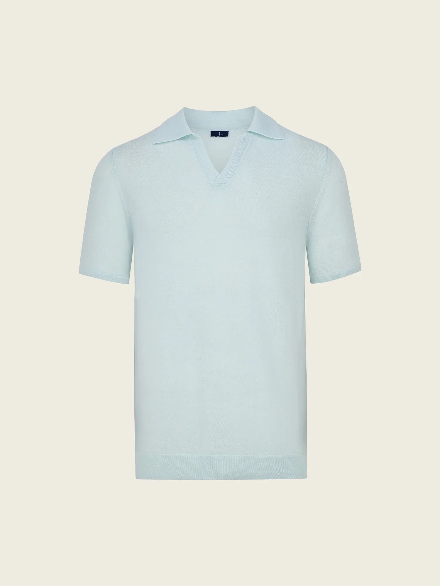 Extra Fine Merino Wool Polo in Mint