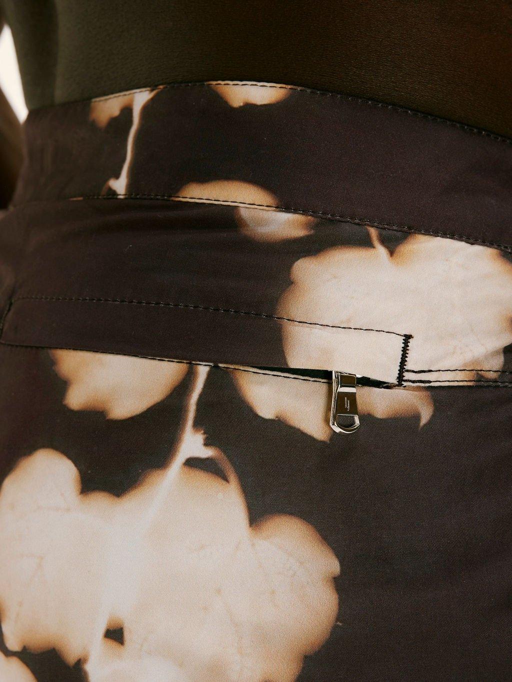 Branch Print Smart Original Swimshorts in Brown - Lewis James