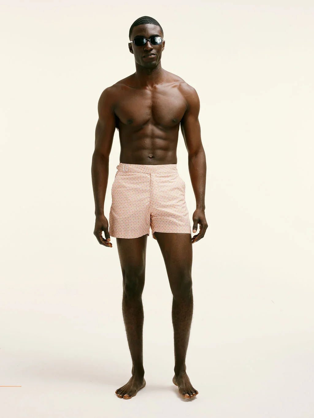 Girona Smart Original Swim Shorts in Burnt Ember - Lewis James