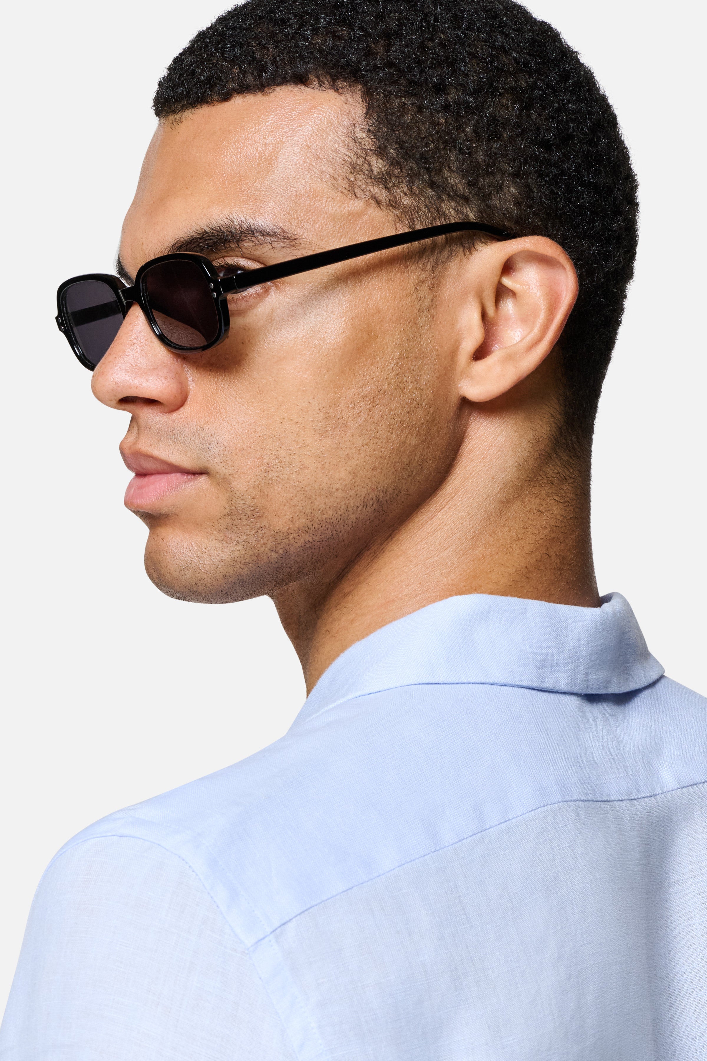 Arista Linen Cuban-Collar Shirt — Lewis James