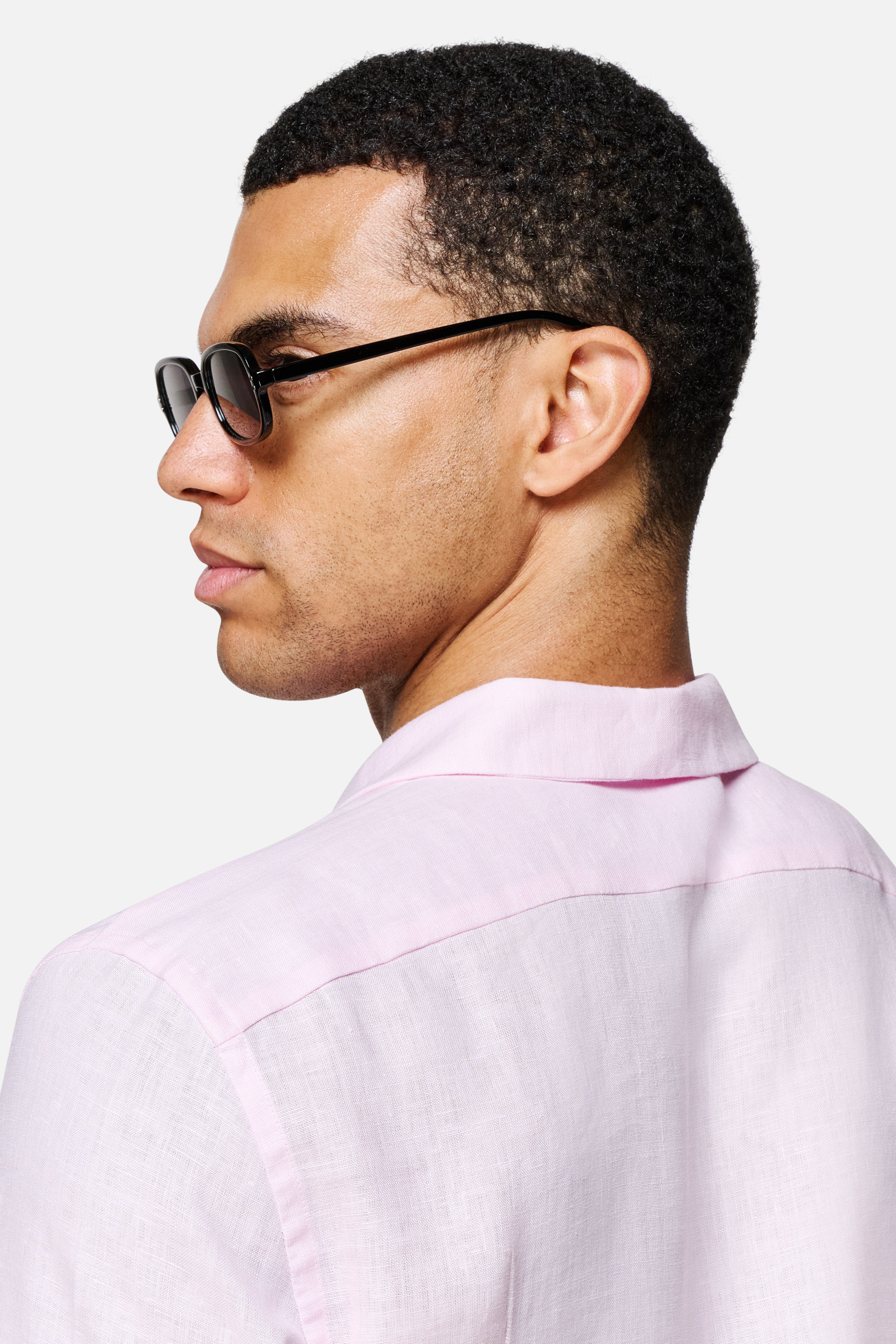 Arista Linen Cuban-Collar Shirt — Lewis James