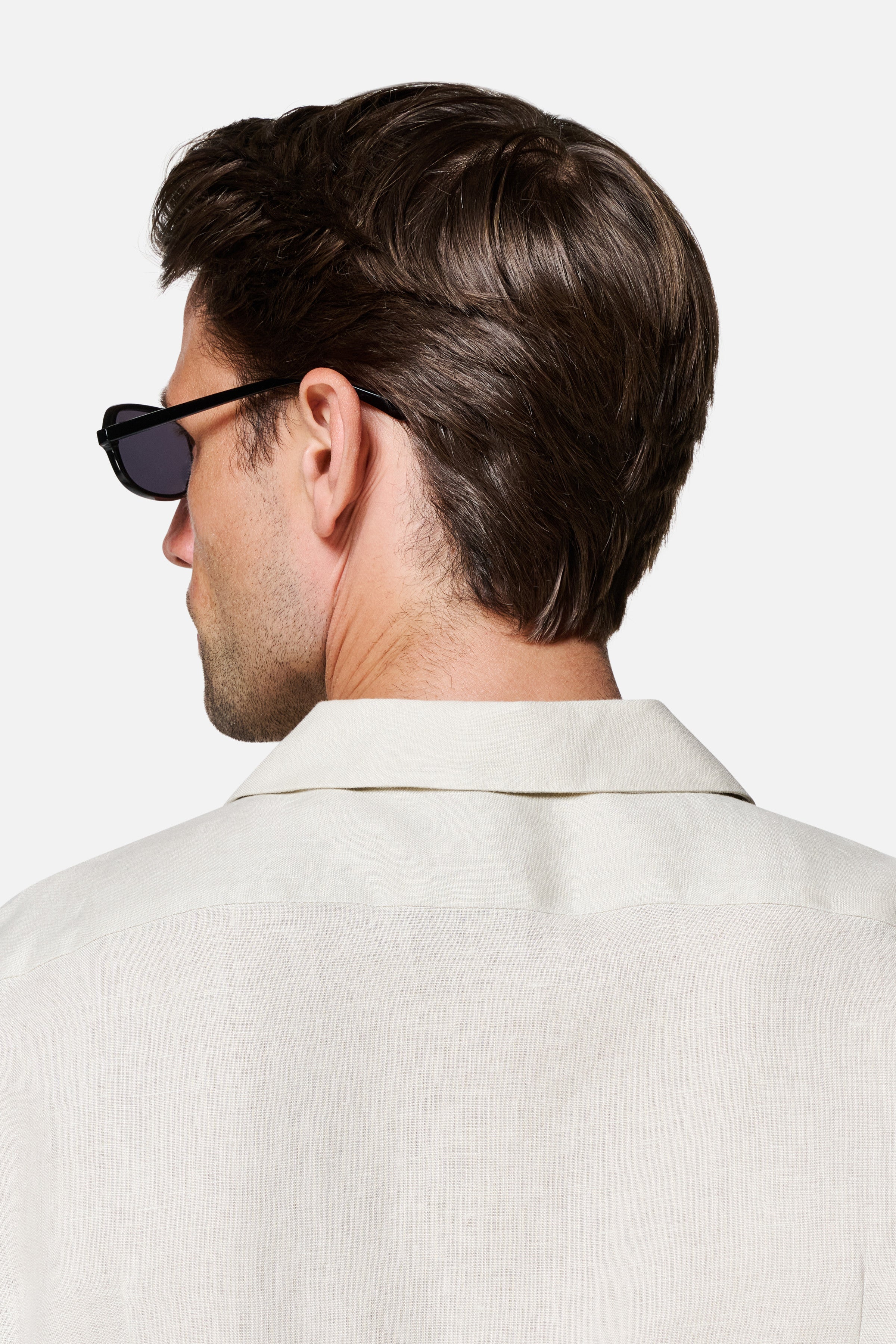 Arista Linen Cuban-Collar Shirt