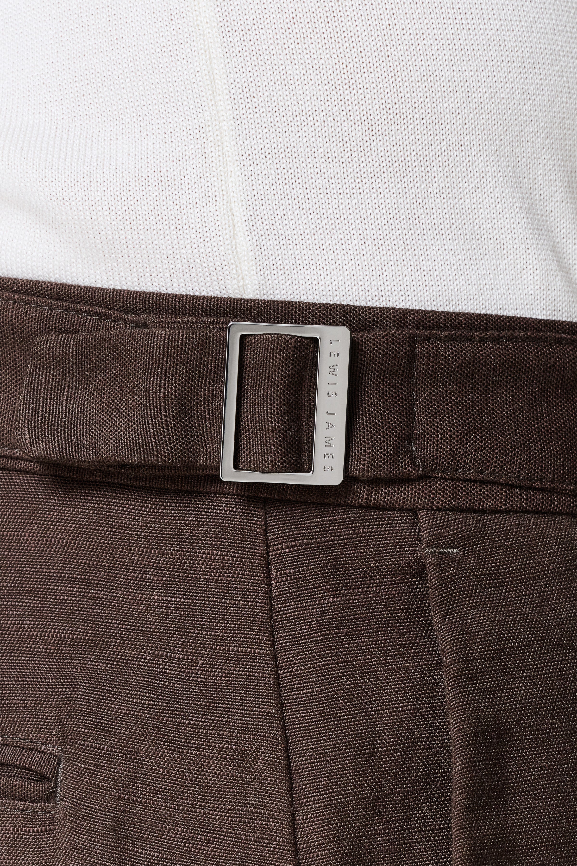 Brandon Safari Single Pleated Linen Shorts