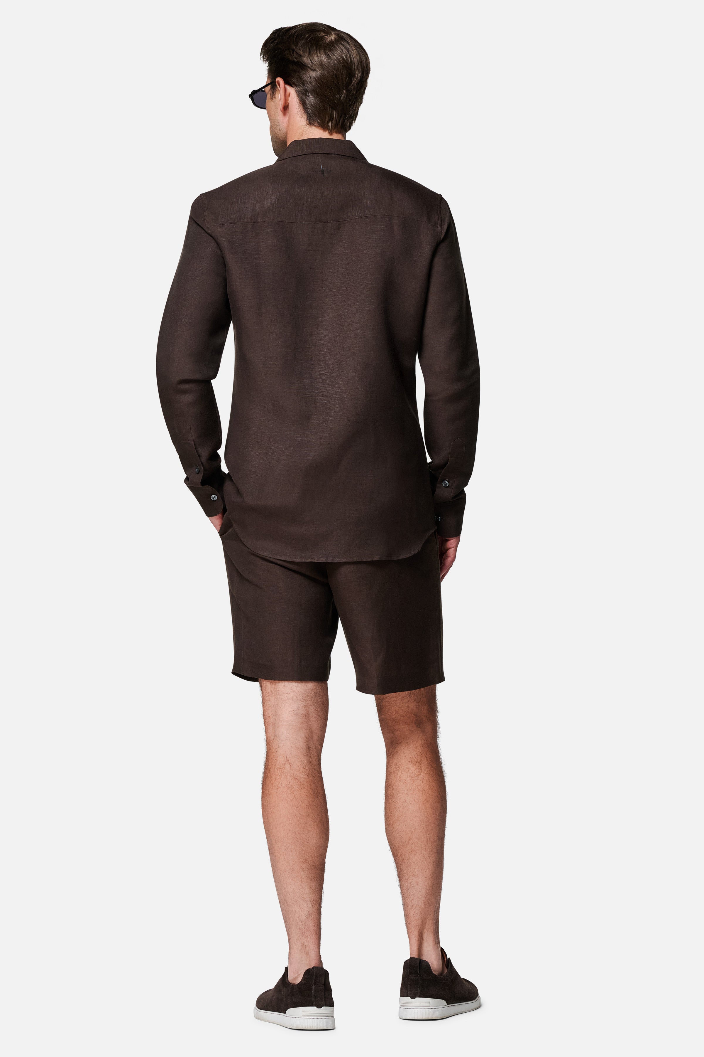Daniel Long-Sleeve Linen Safari Shirt