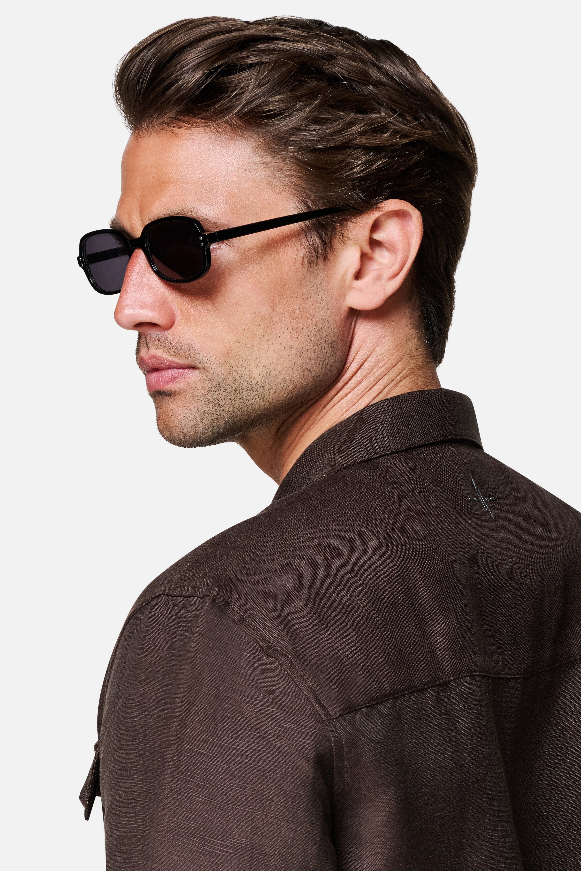 Daniel Long-Sleeve Linen Safari Shirt