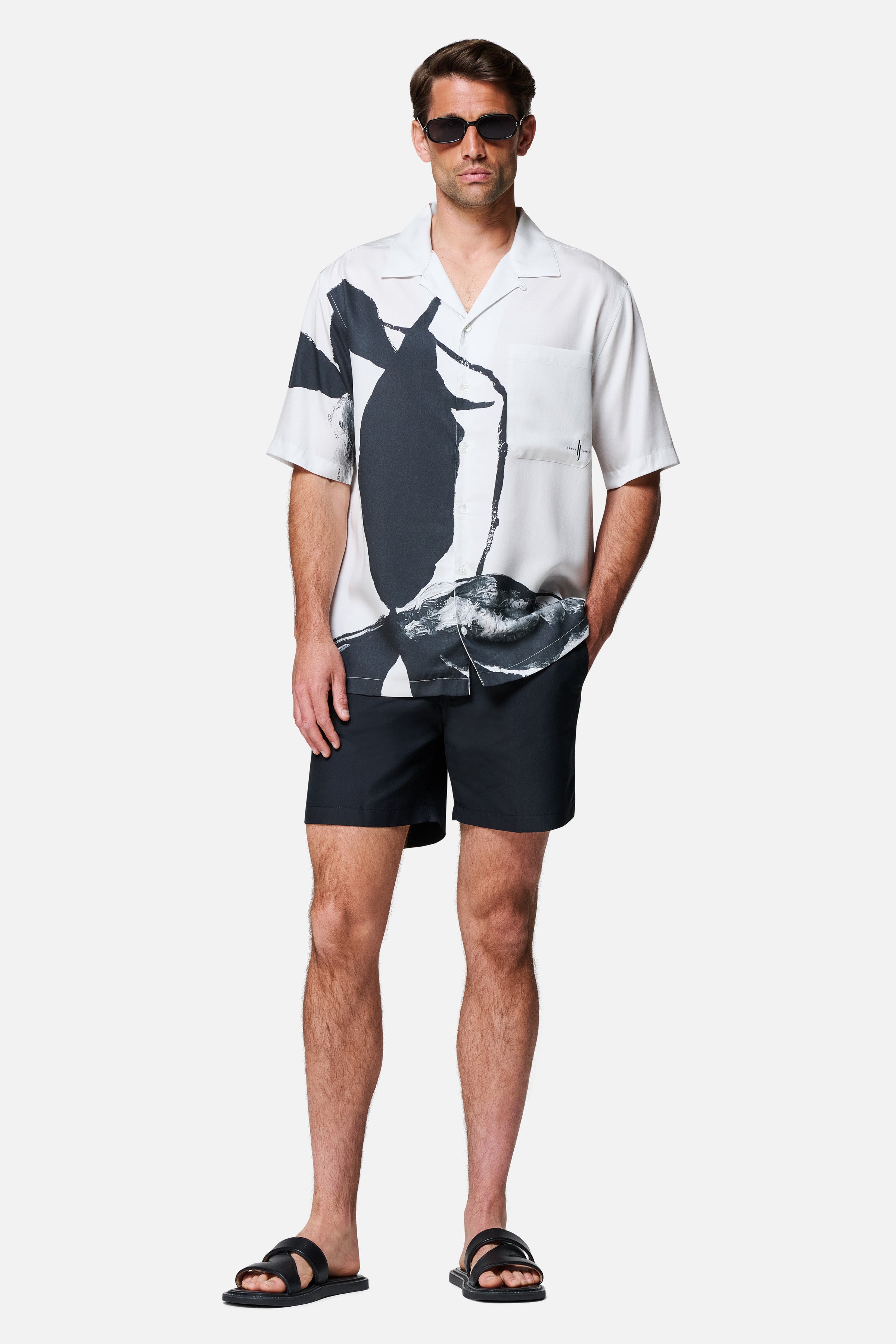 Iris Floral Printed Tencel Shirt
