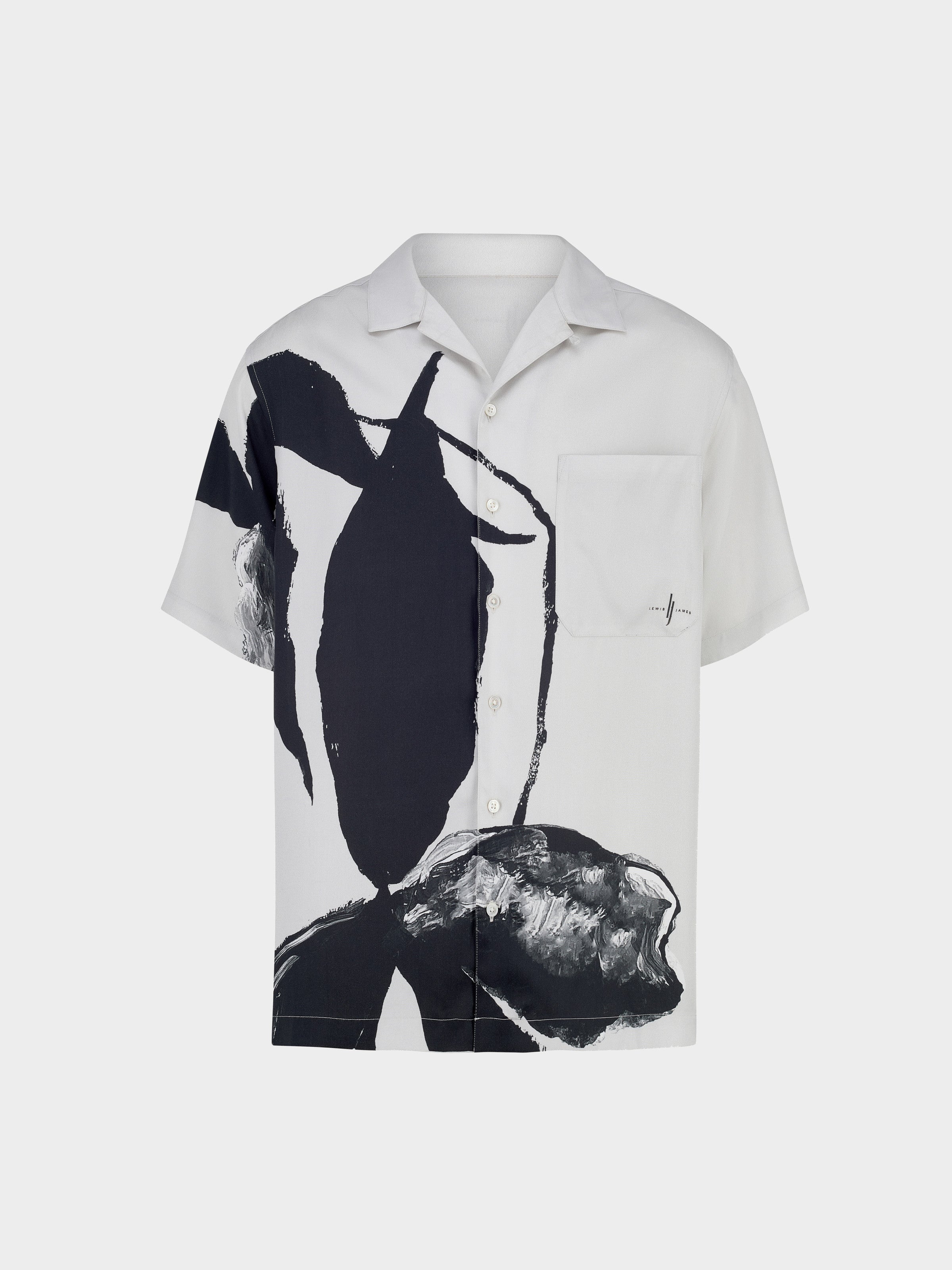 Iris Floral Printed Tencel Shirt