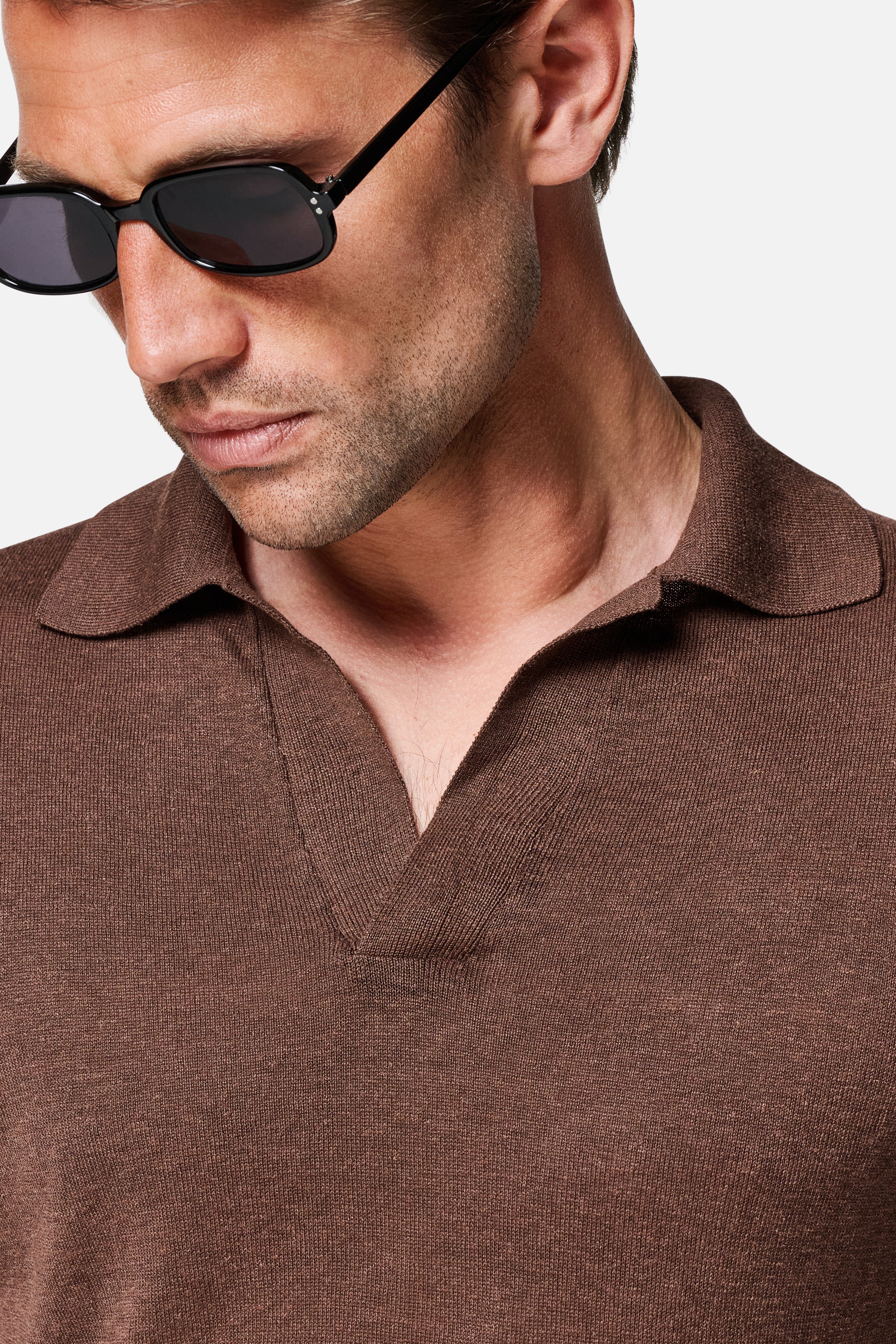 Leo Open Collar Polo