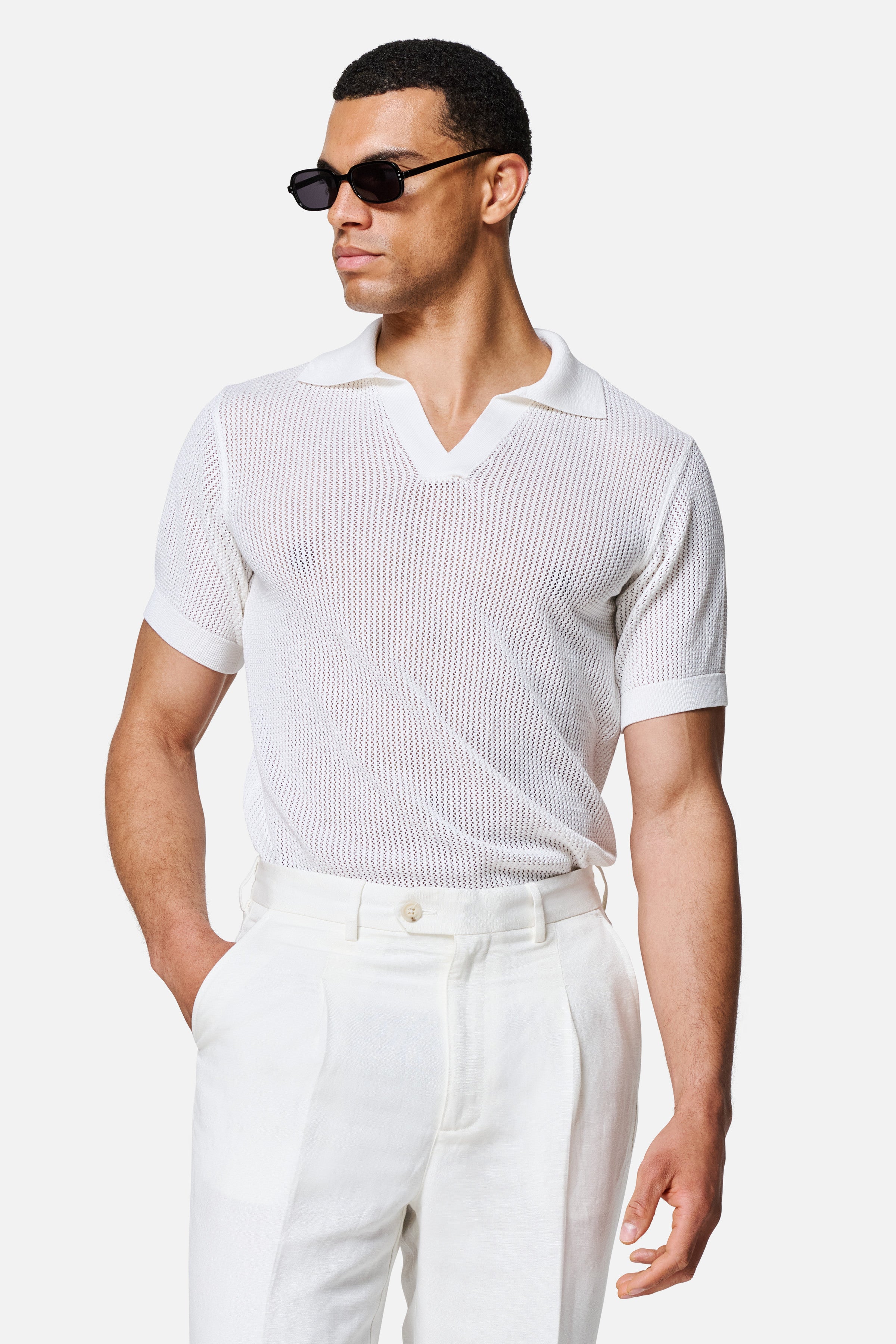 Lewis Crochet Polo