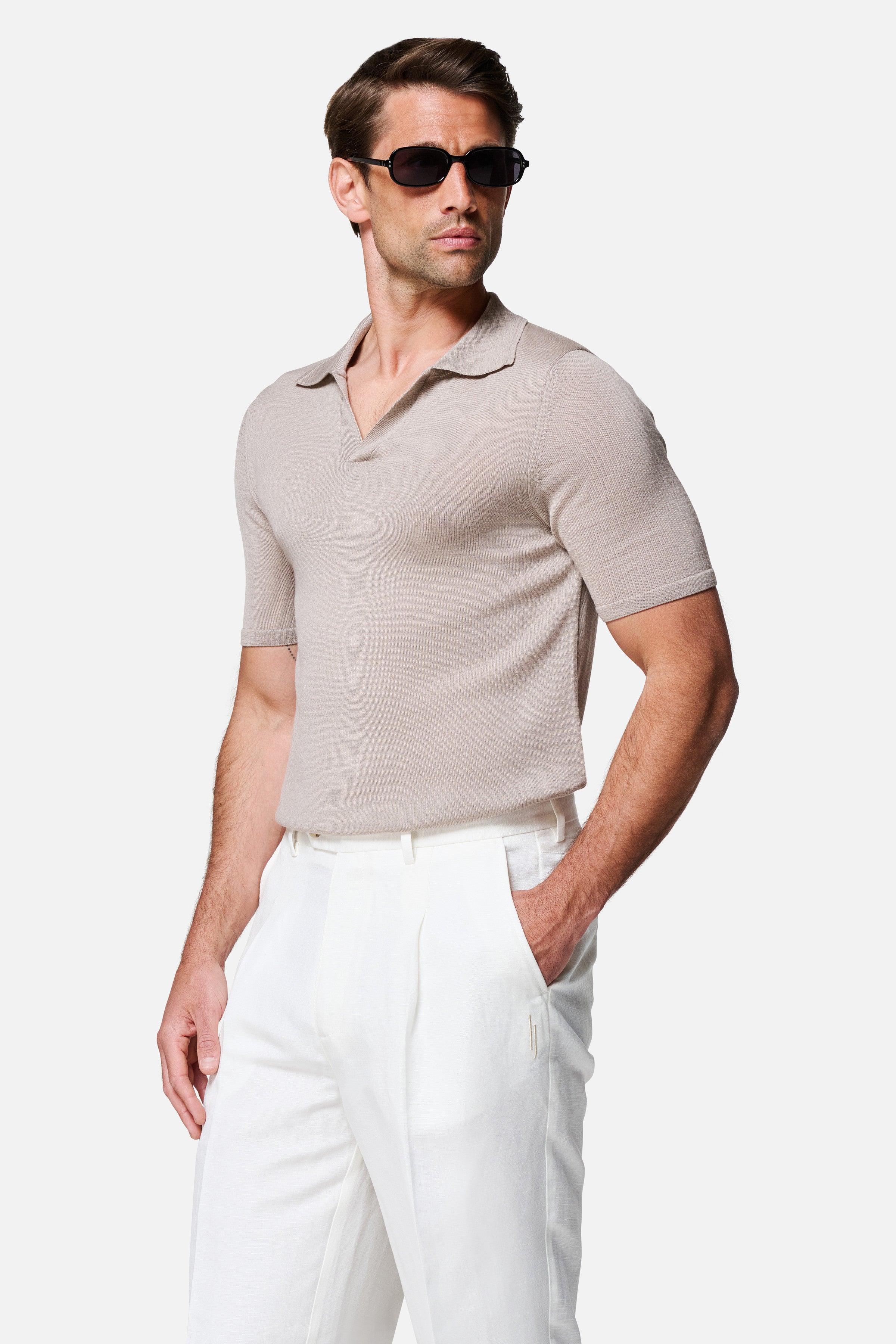 Luca Merino Wool Polo — Lewis James