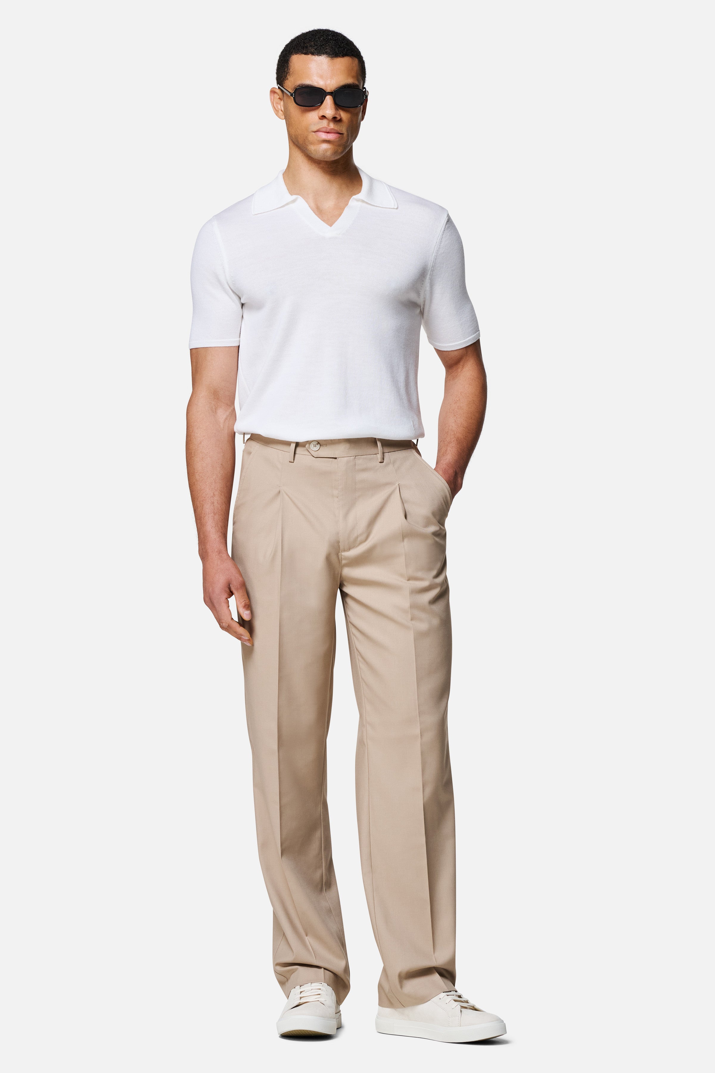 Luca Merino Wool Polo