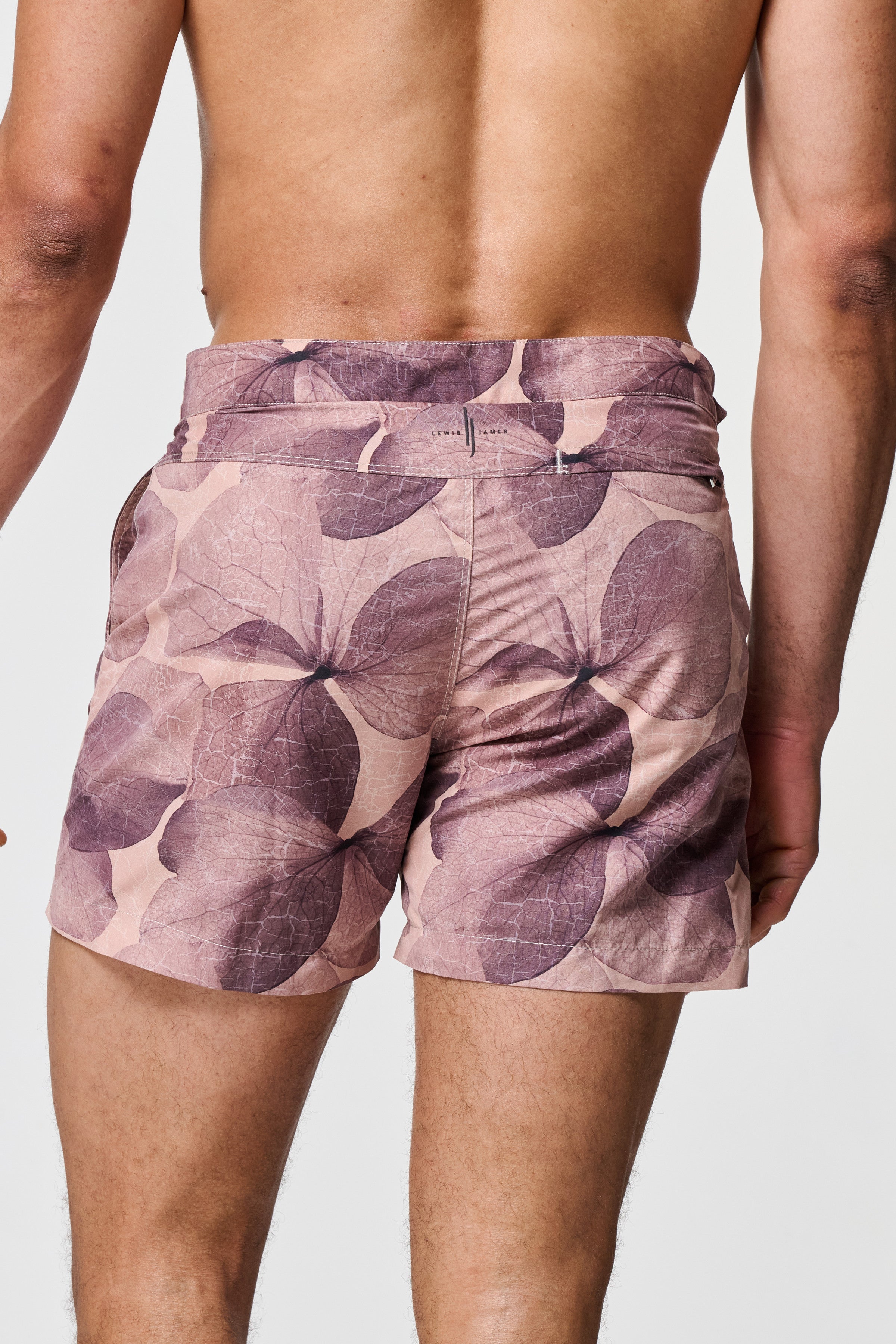Macro Floral Print Swim Short