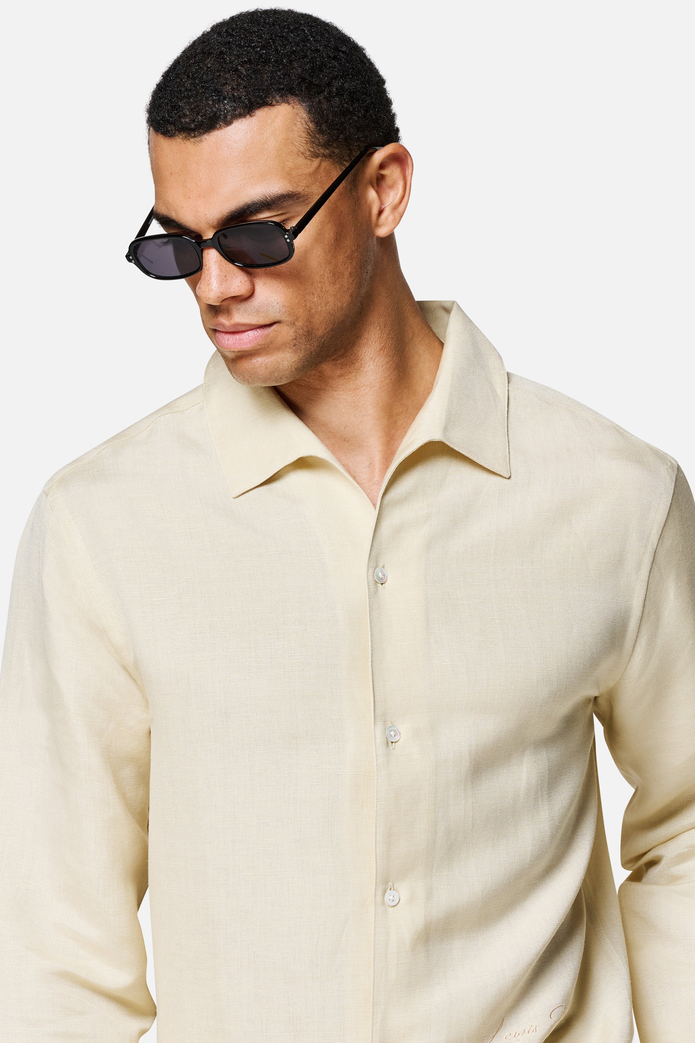 Nico Long-Sleeve Linen-Viscose Shirt