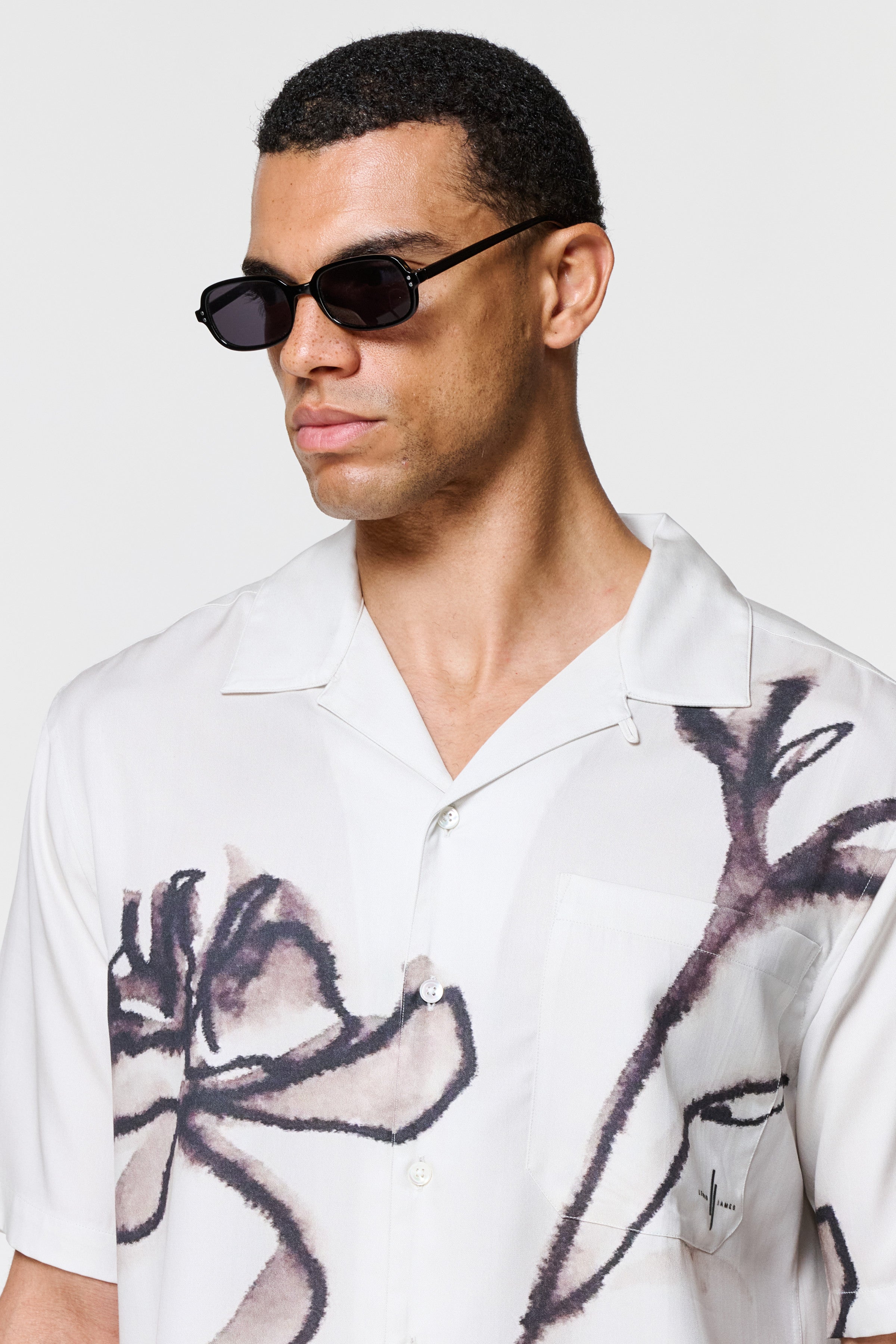 Poppy Floral Printed Tencel Shirt