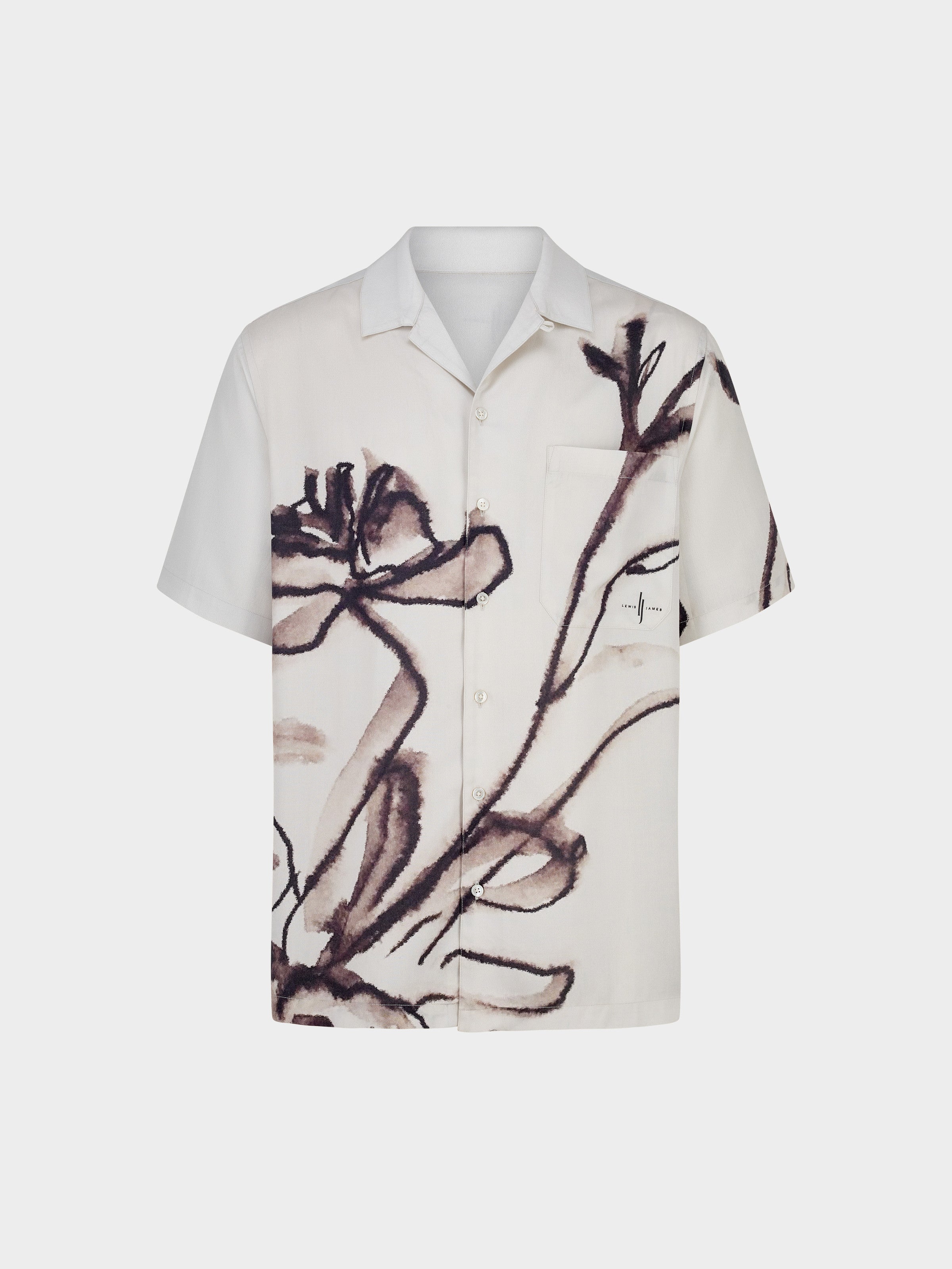 Poppy Floral Printed Tencel Shirt