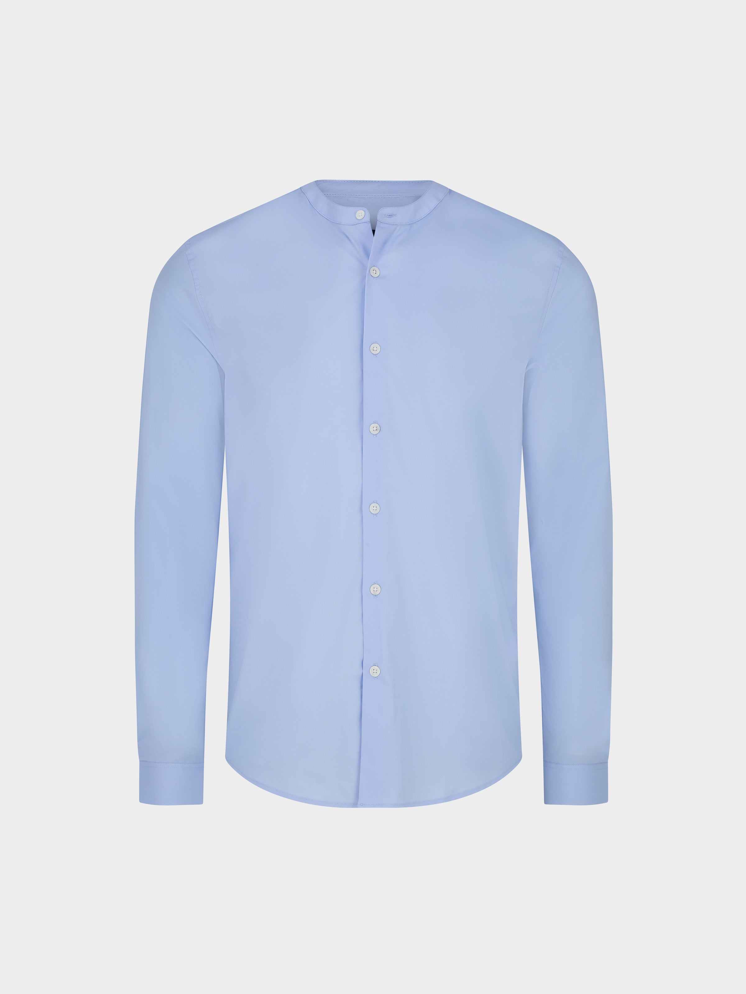 Regent Poplin Grandad Collar Shirt