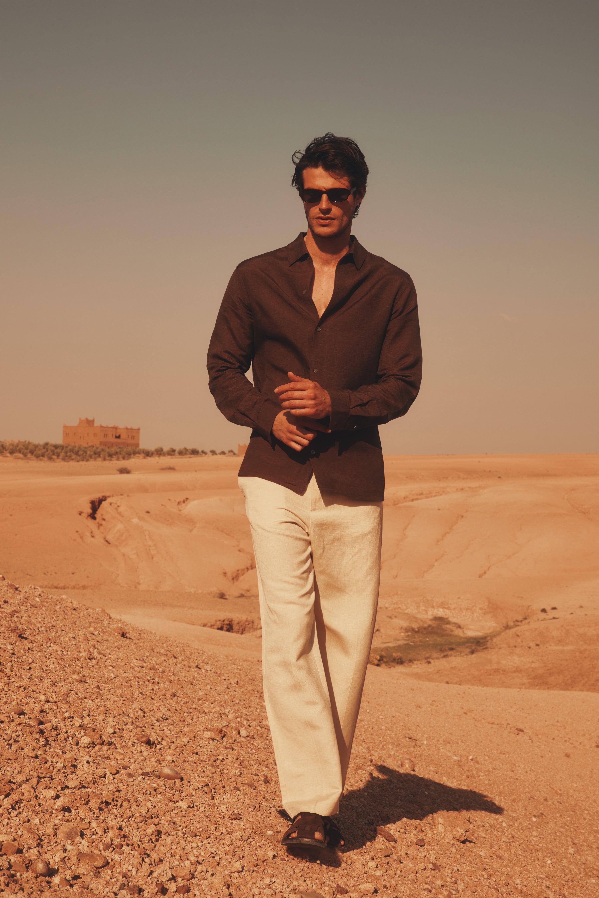 Nico Long-Sleeve Linen-Viscose Shirt