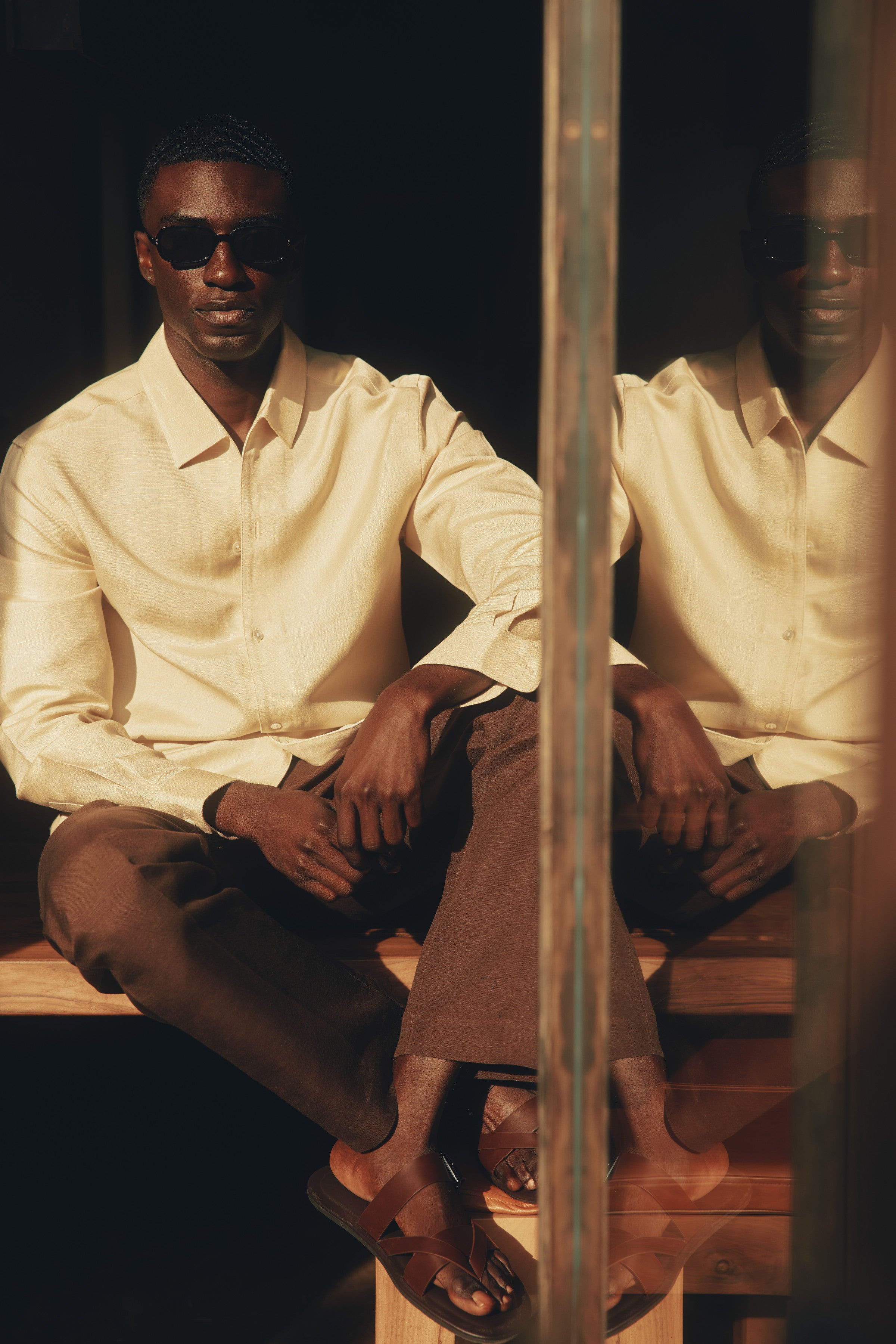 Nico Long-Sleeve Linen-Viscose Shirt