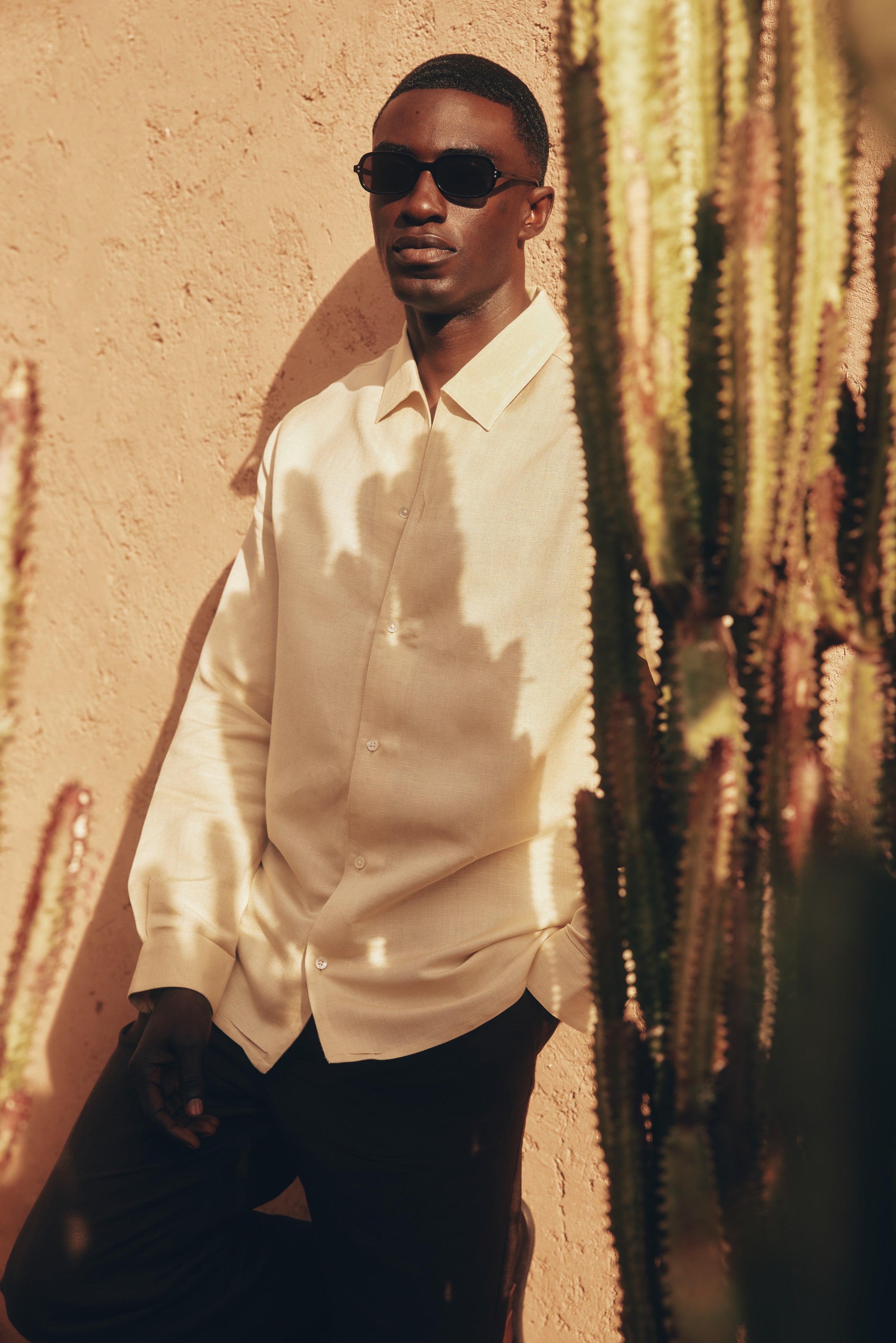 Nico Long-Sleeve Linen-Viscose Shirt