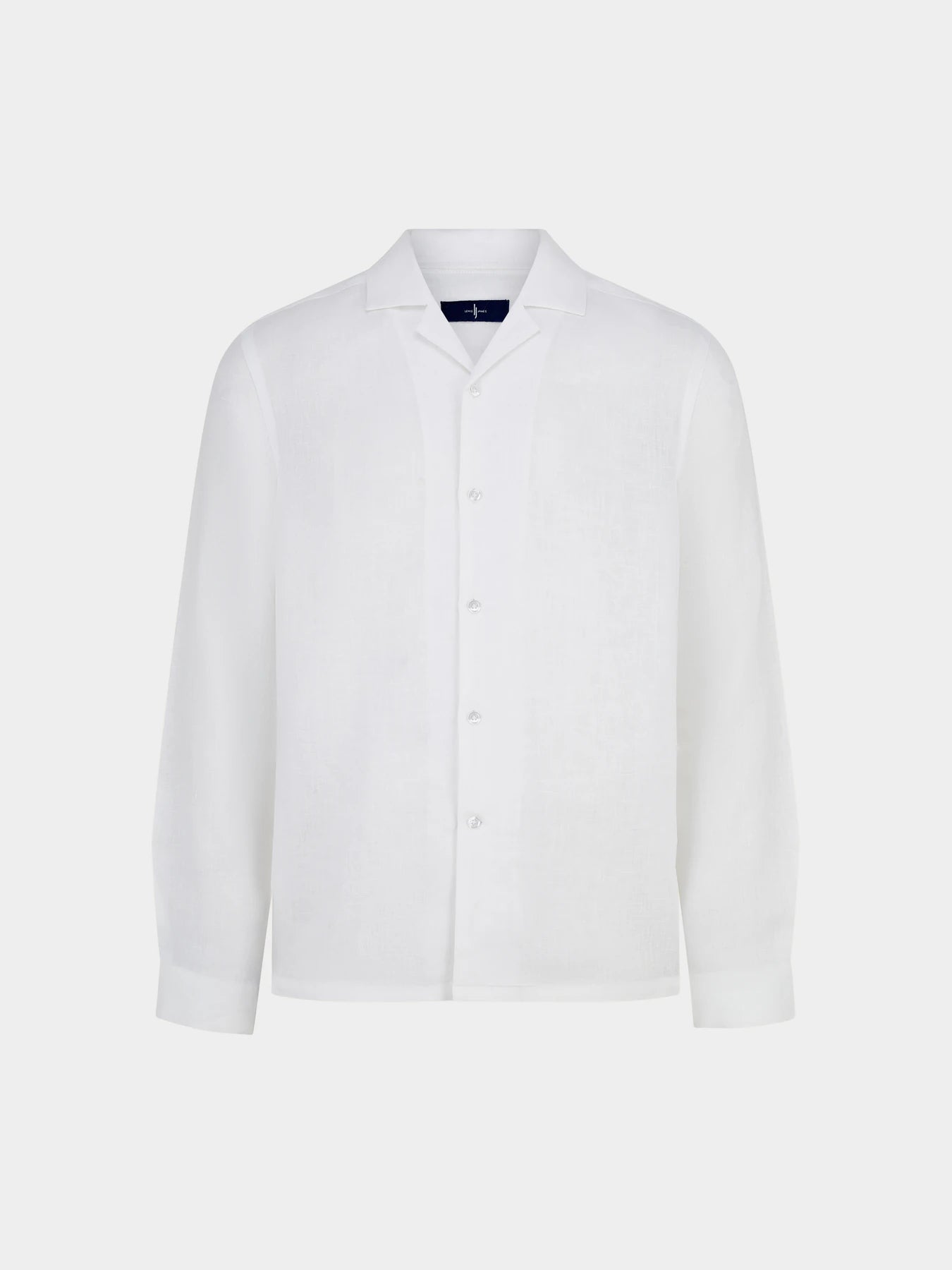 Arista Linen Cuban-Collar Shirt