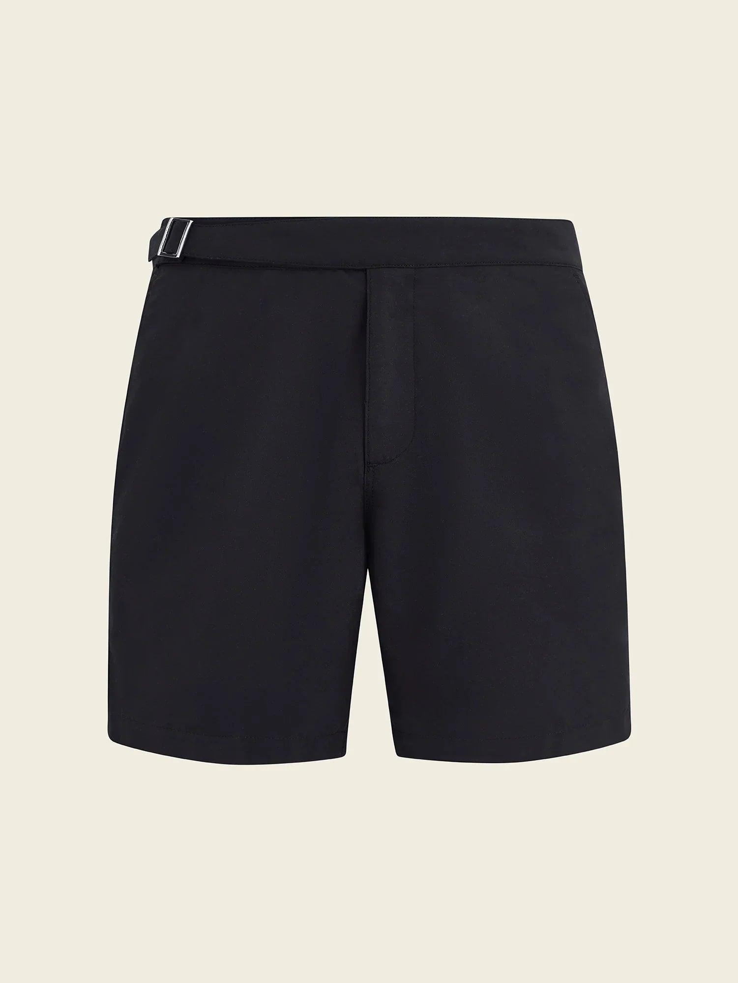 Smart Longline Length Swimshort in Black - Lewis James