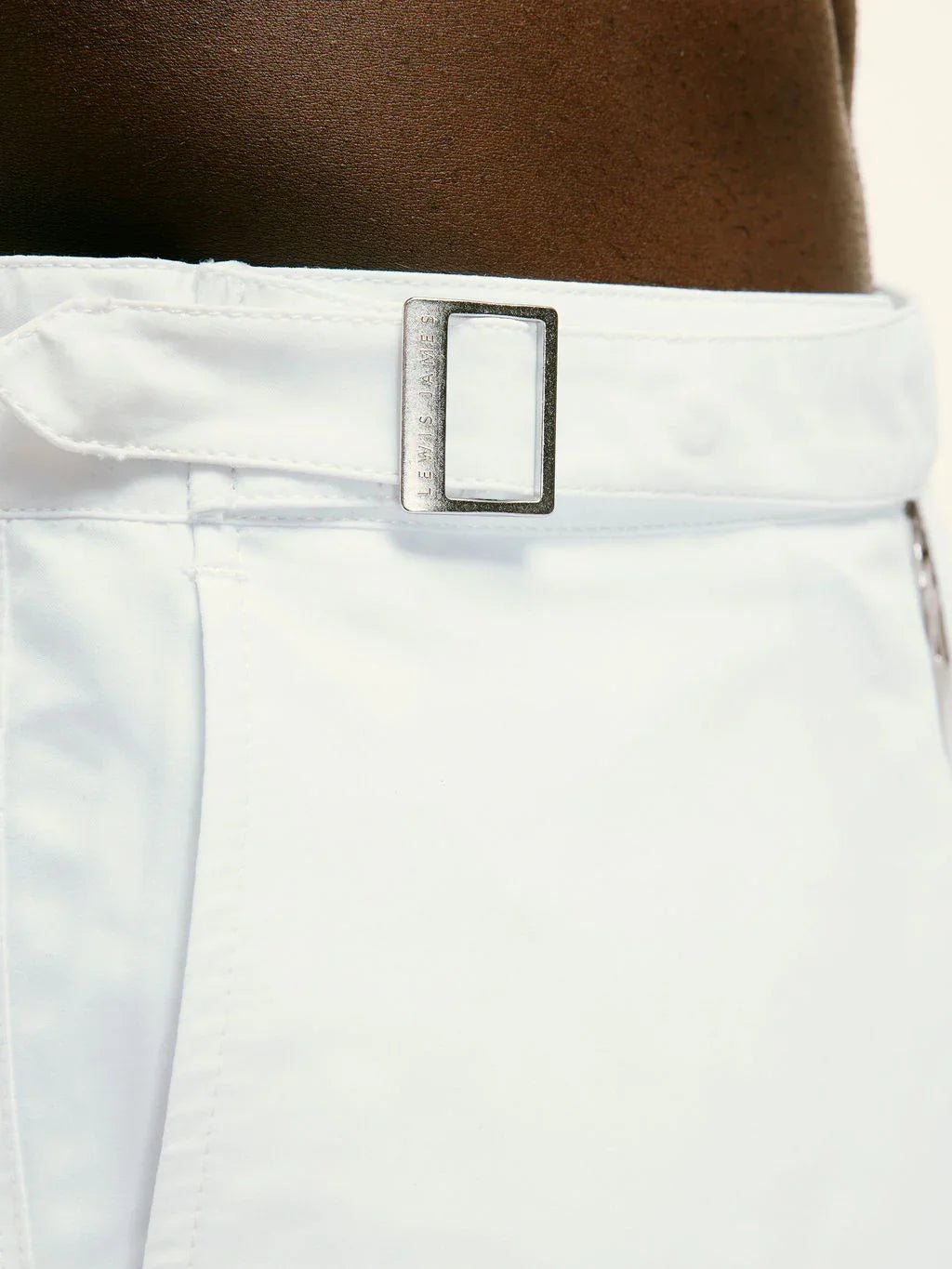 Smart Original Swim Shorts in Pure White - Lewis James