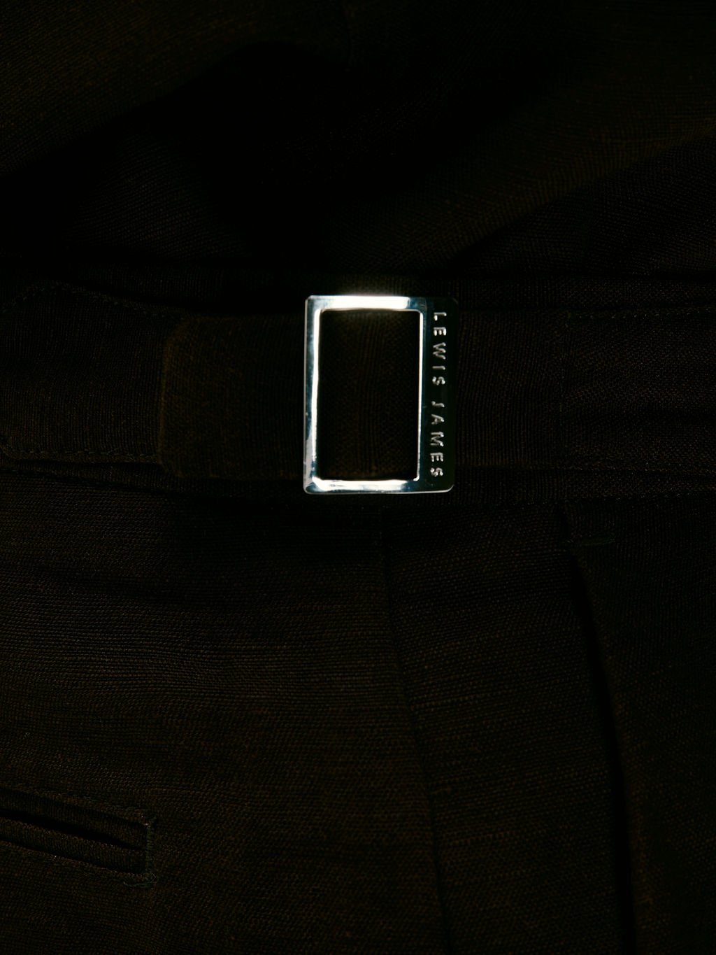 Smart Pleated Linen Blend Shorts in Brown - Lewis James