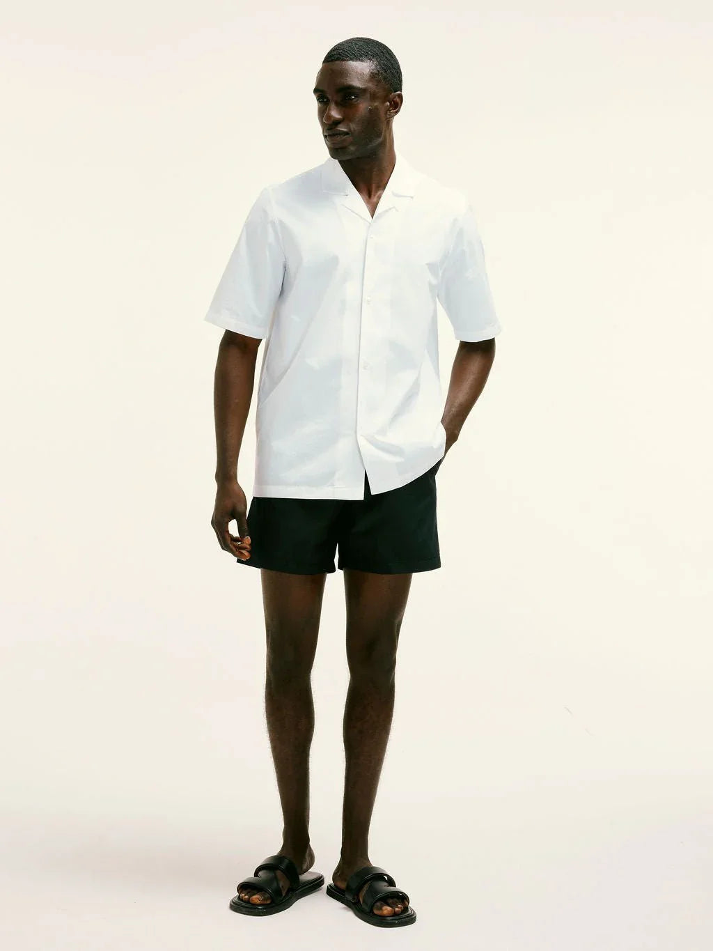 Tailored LJ Embroidered Shirt in White - Lewis James