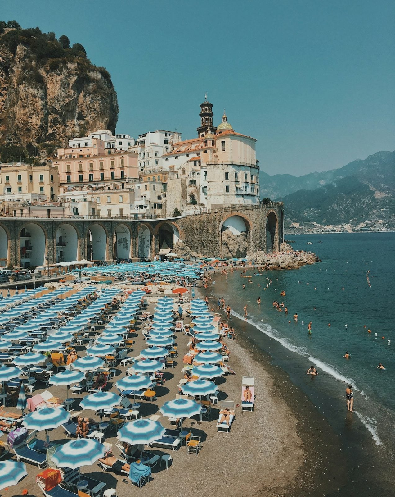 A swim at Paraggi