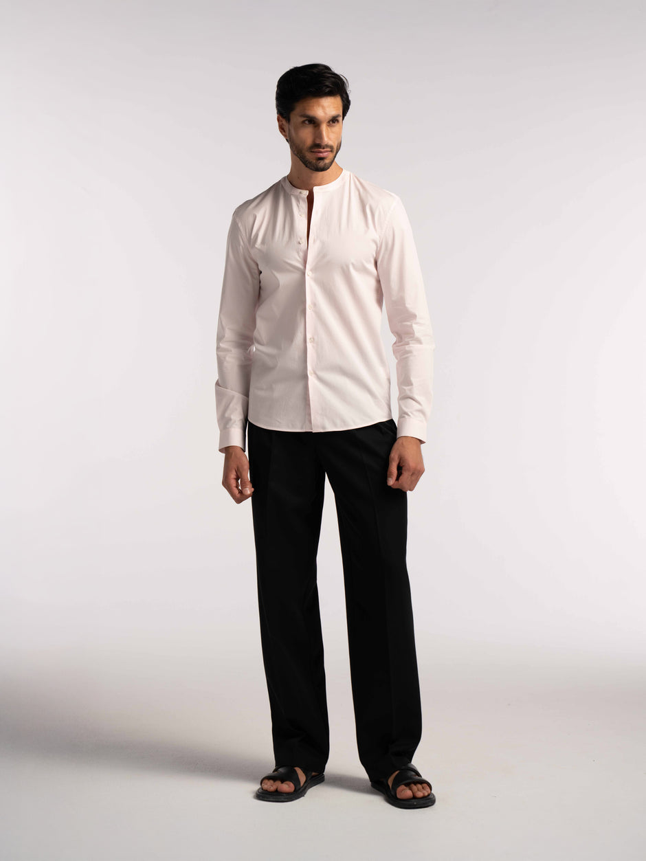 Regent Poplin Shirt in Dusty Pink