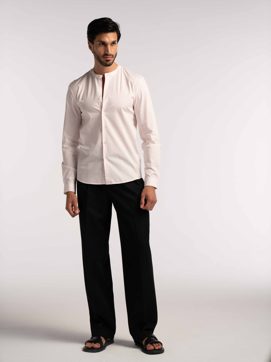 Regent Poplin Shirt in Dusty Pink