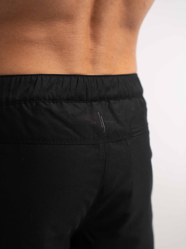 Black Smart Longline Length Swimshort