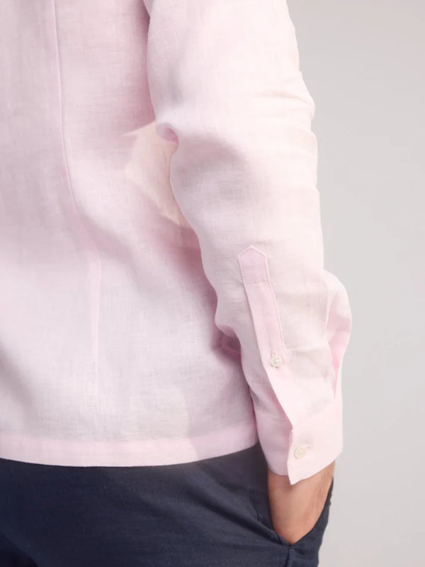 Arista Linen Shirt in Light Pink