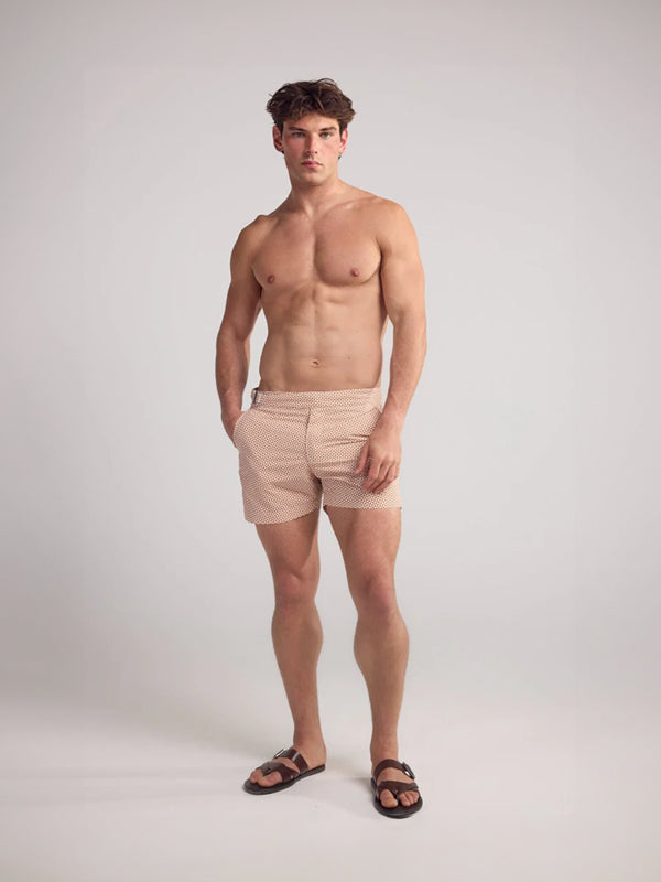 Brown Caminos de Ronda Swim Shorts - Lewis James 