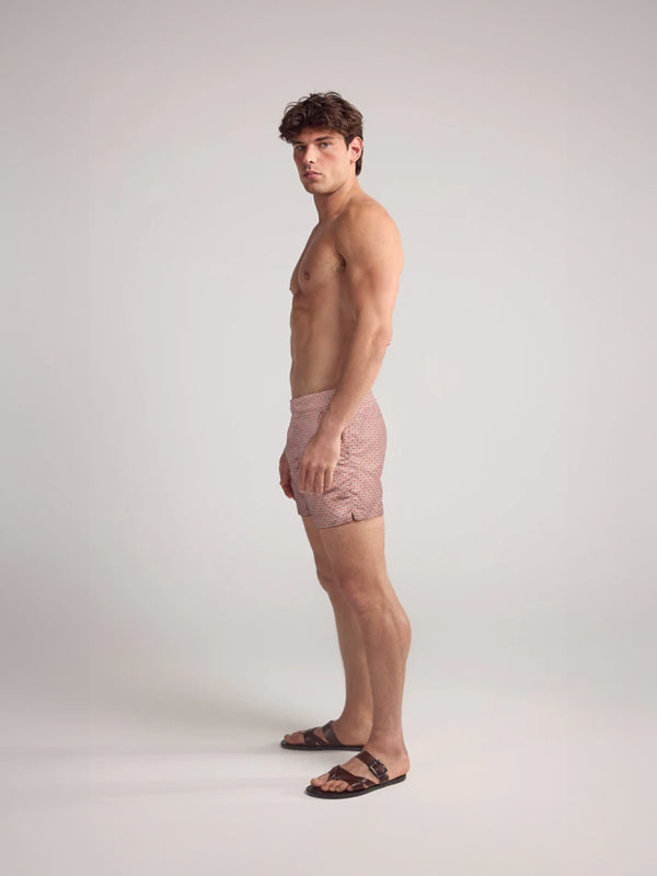 Girona Smart Original Swim Shorts in Burnt Ember - Lewis James 