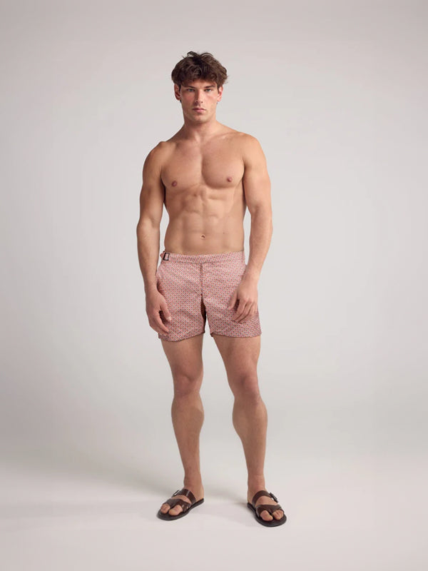 Girona Smart Original Swim Shorts in Burnt Ember - Lewis James 