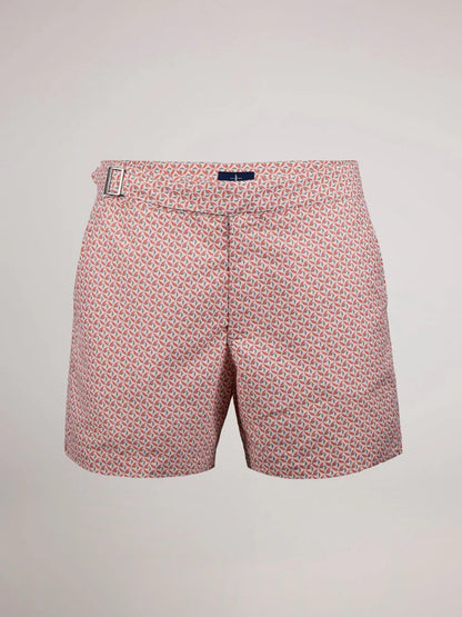 Girona Smart Original Swim Shorts in Burnt Ember - Lewis James 