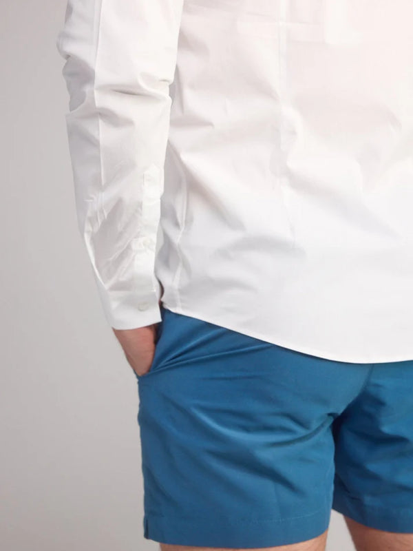 Smart Original Swim Shorts in Steel Blue - Lewis James 