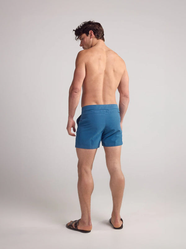Smart Original Swim Shorts in Steel Blue - Lewis James 