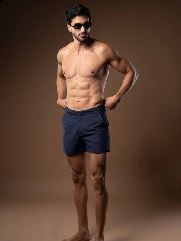 Smart Original Swim Shorts in Deep Navy - Lewis James 
