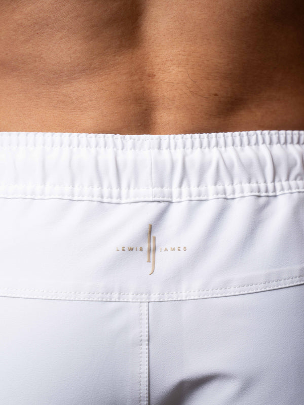 Smart Original Swim Shorts in Pure White  - Lewis James 