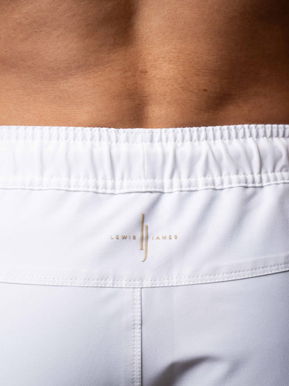 Smart Original Swim Shorts in Pure White  - Lewis James 